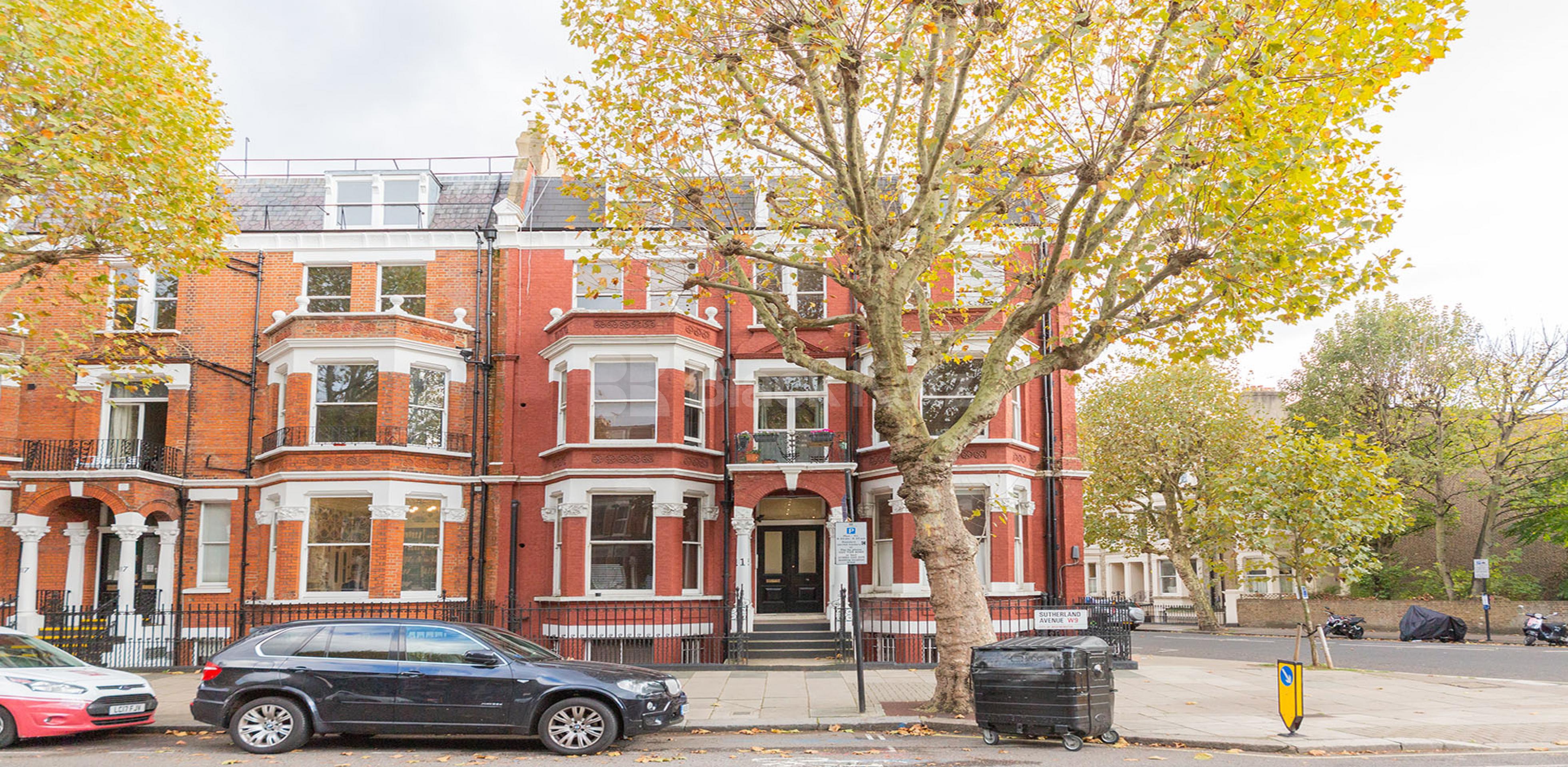 Large studio in a period red brick house in Maida Vale W9. Sutherland Avenue, Maida Vale  W9